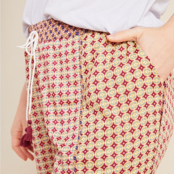 Anthropologie Jamie Sleep Pants with Tassel Tie, Size Medium - Picture 2 of 15
